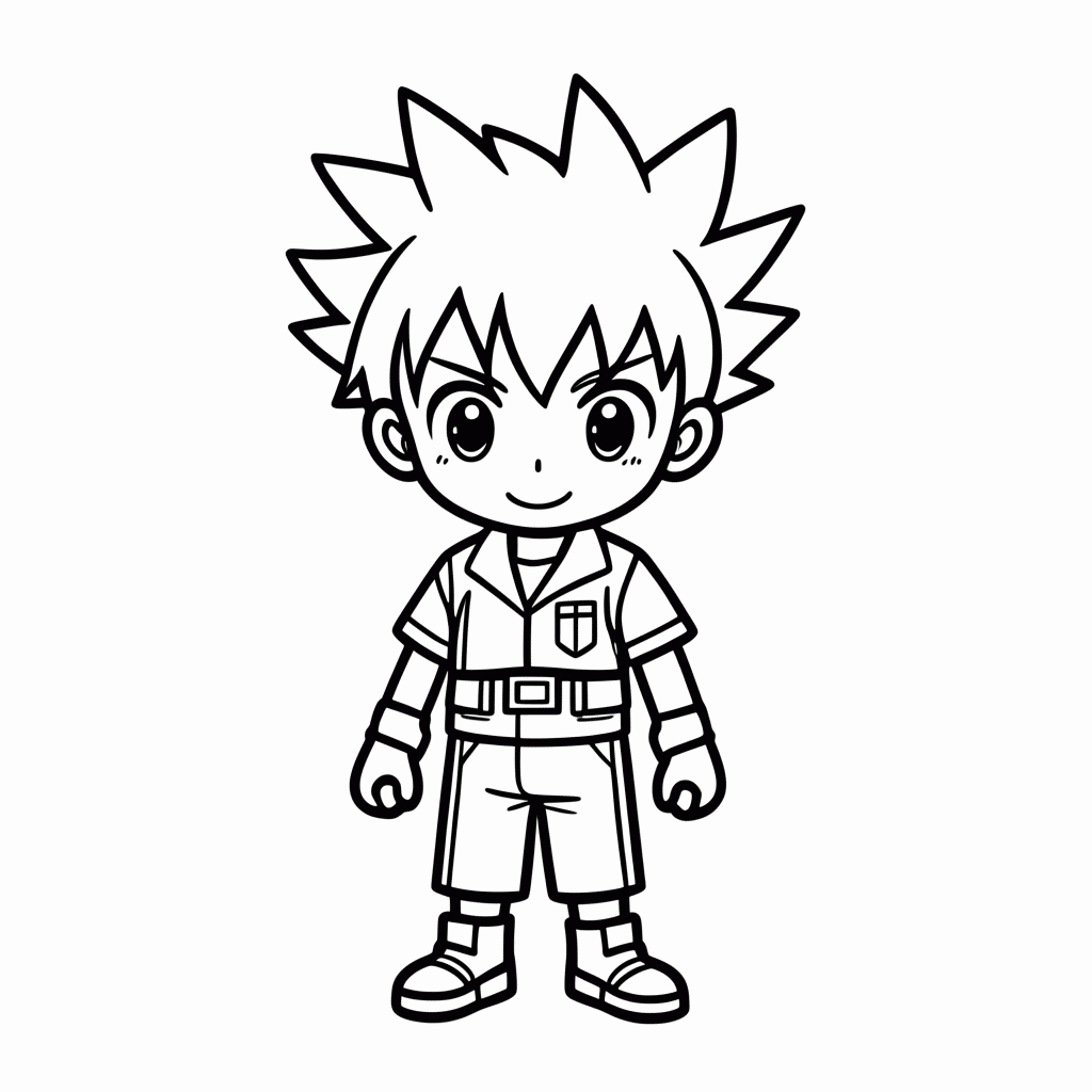 Desenho de Izuku Midoriya Deku para colorir e imprimir grátis em folha A4