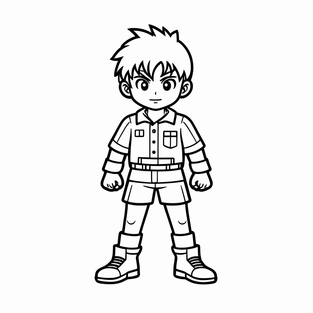 Desenho de Shigaraki Tomura para colorir e imprimir grátis em folha A4