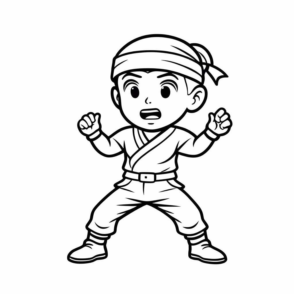 Desenho de Choji Akimichi para colorir e imprimir grátis em folha A4