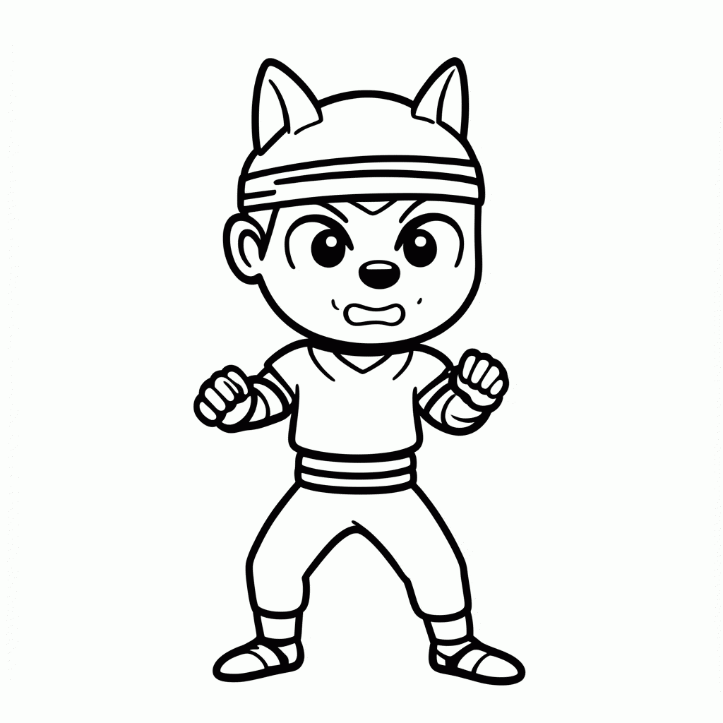 Desenho de Kiba Inuzuka para colorir e imprimir grátis em folha A4