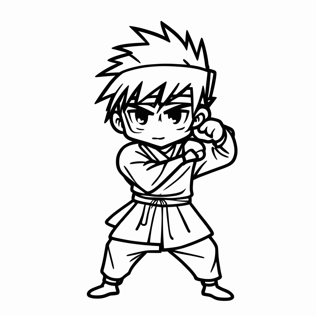 Desenho de Madara Uchiha para colorir e imprimir grátis em folha A4
