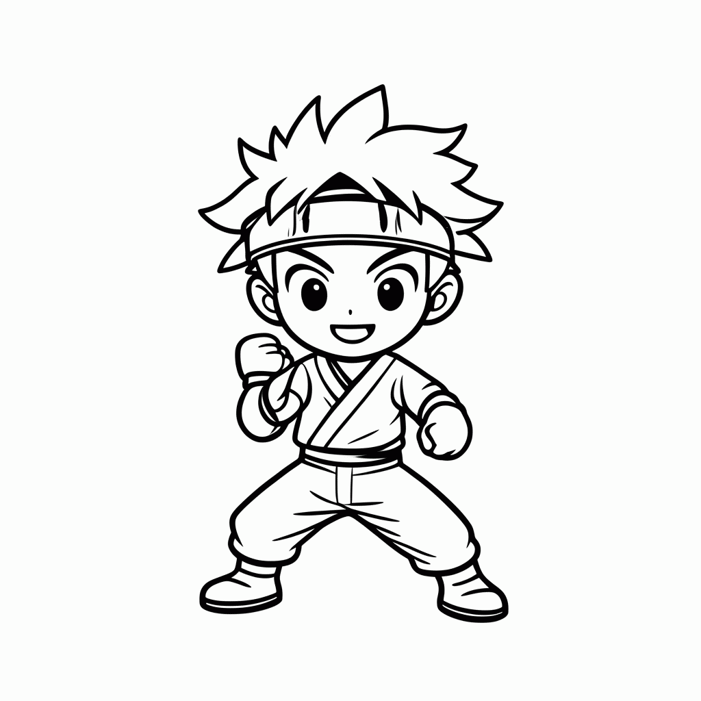 Desenho de Minato Namikaze para colorir e imprimir grátis em folha A4