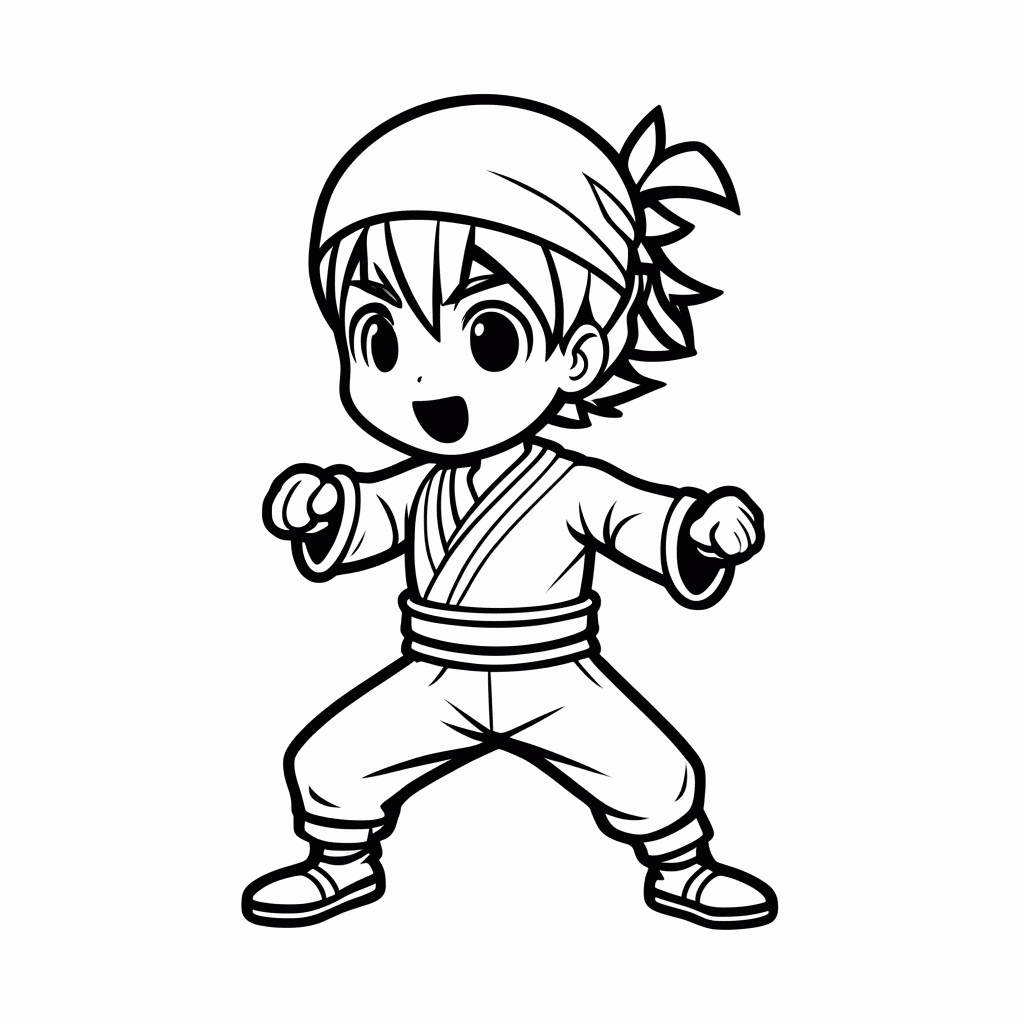 Desenho de Sarada Uchiha para colorir e imprimir grátis em folha A4