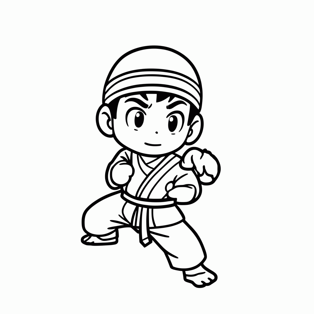 Desenho de Tenten para colorir e imprimir grátis em folha A4