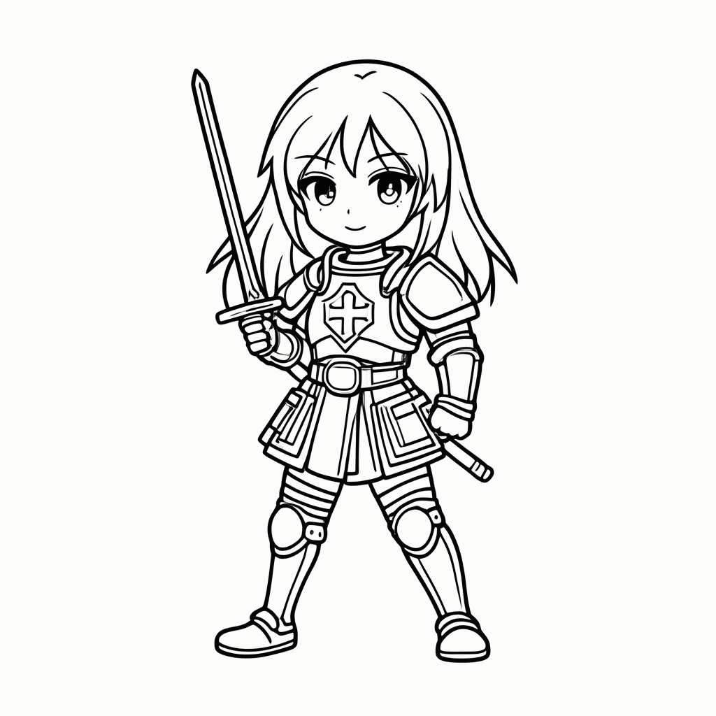 Desenho de Erza para colorir e imprimir grátis em folha A4