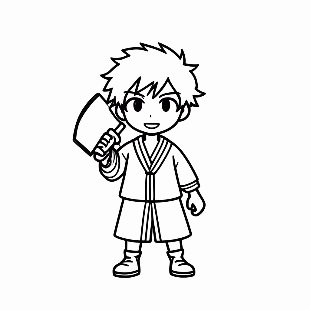 Desenho de Ichigo Bleach para colorir e imprimir grátis em folha A4