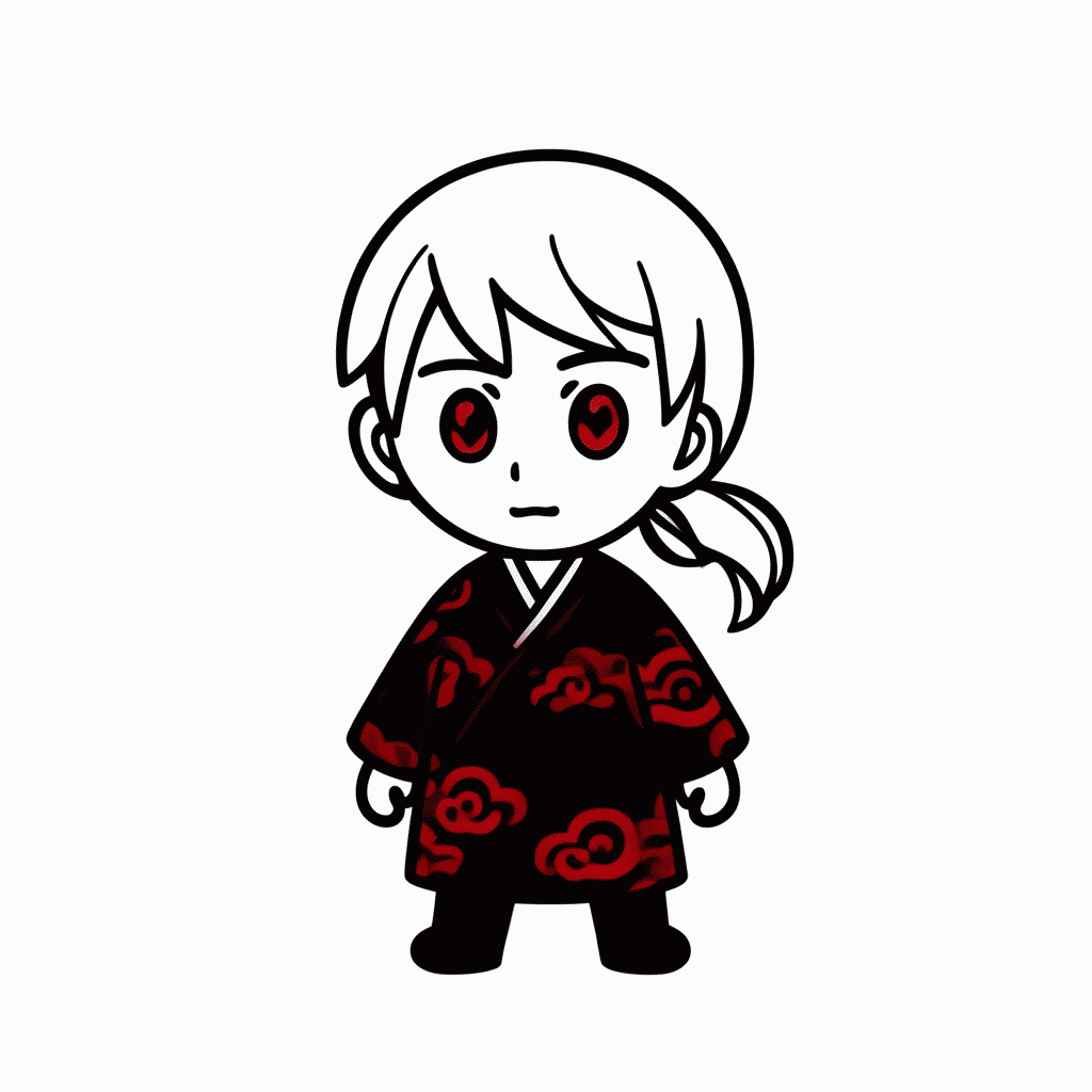 Desenho de Itachi para colorir e imprimir grátis em folha A4