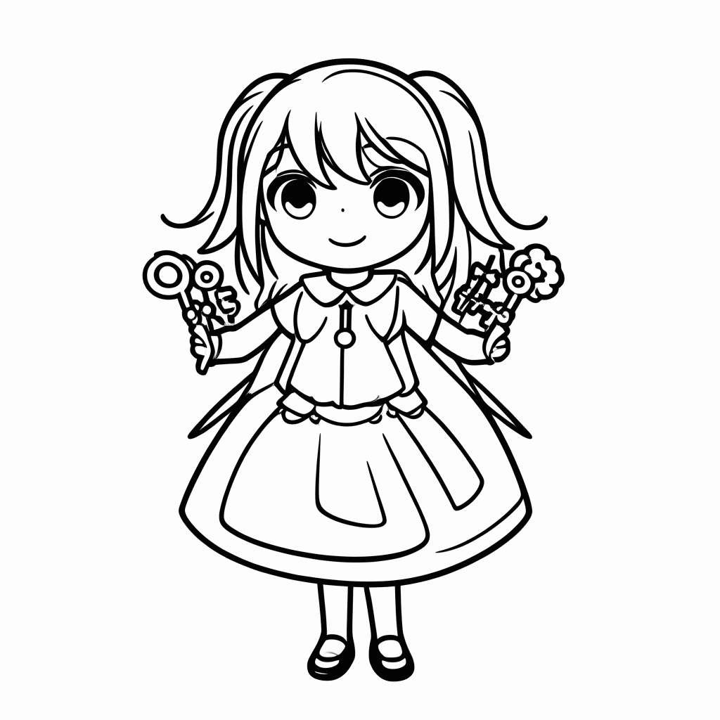 Desenho de Lucy para colorir e imprimir grátis em folha A4