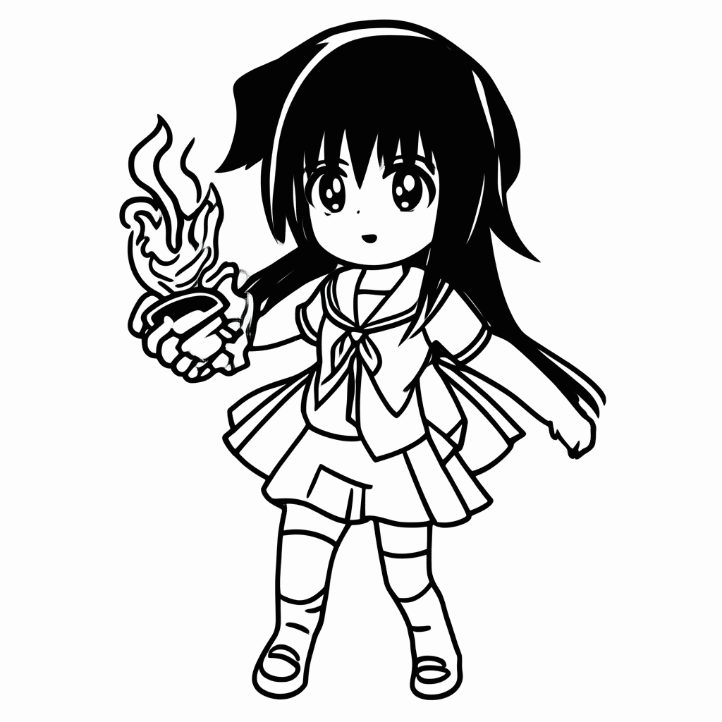 Desenho de Sailor Marte para colorir e imprimir grátis em folha A4