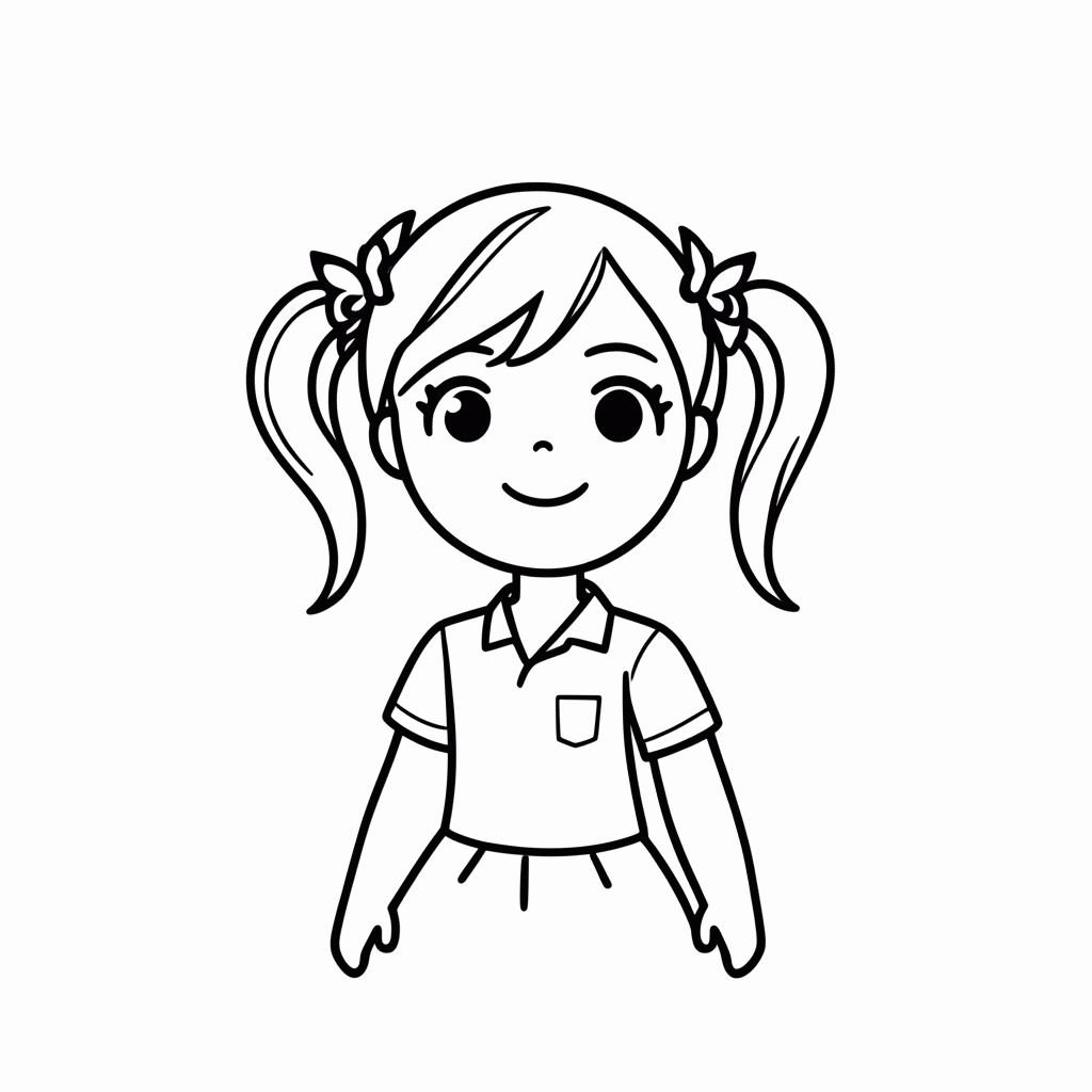 Desenho de Aoi Kanzaki para colorir e imprimir grátis em folha A4