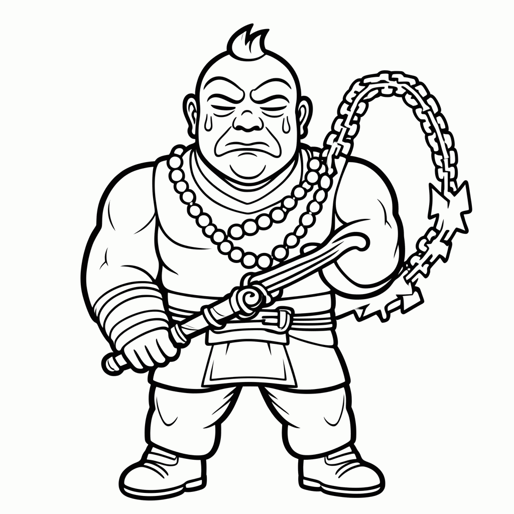 Desenho de Gyomei Himejima para colorir e imprimir grátis em folha A4