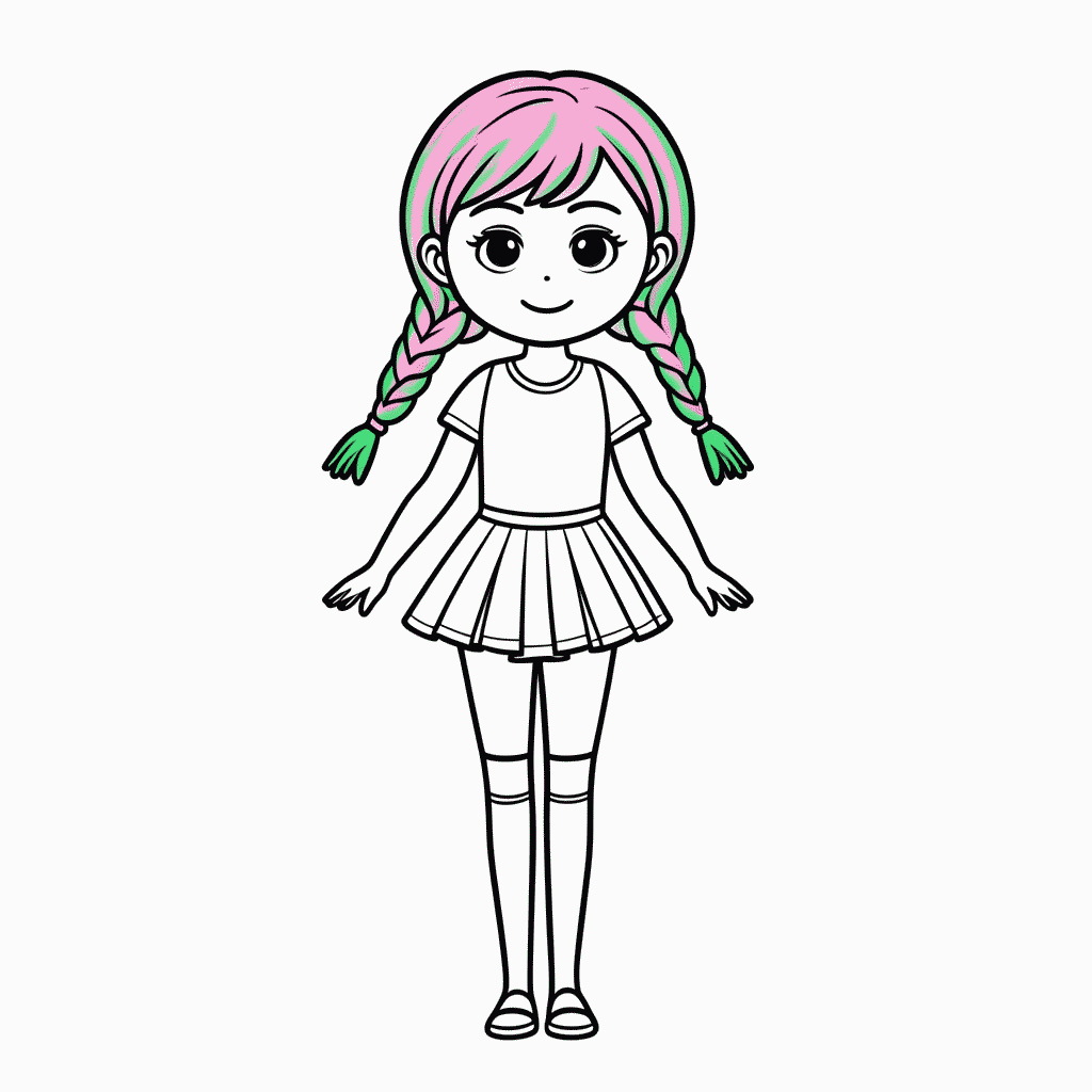 Desenho de Mitsuri Kanroji para colorir e imprimir grátis em folha A4