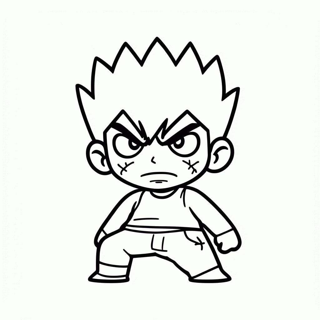 Desenho de Sanemi Shinazugawa para colorir e imprimir grátis em folha A4