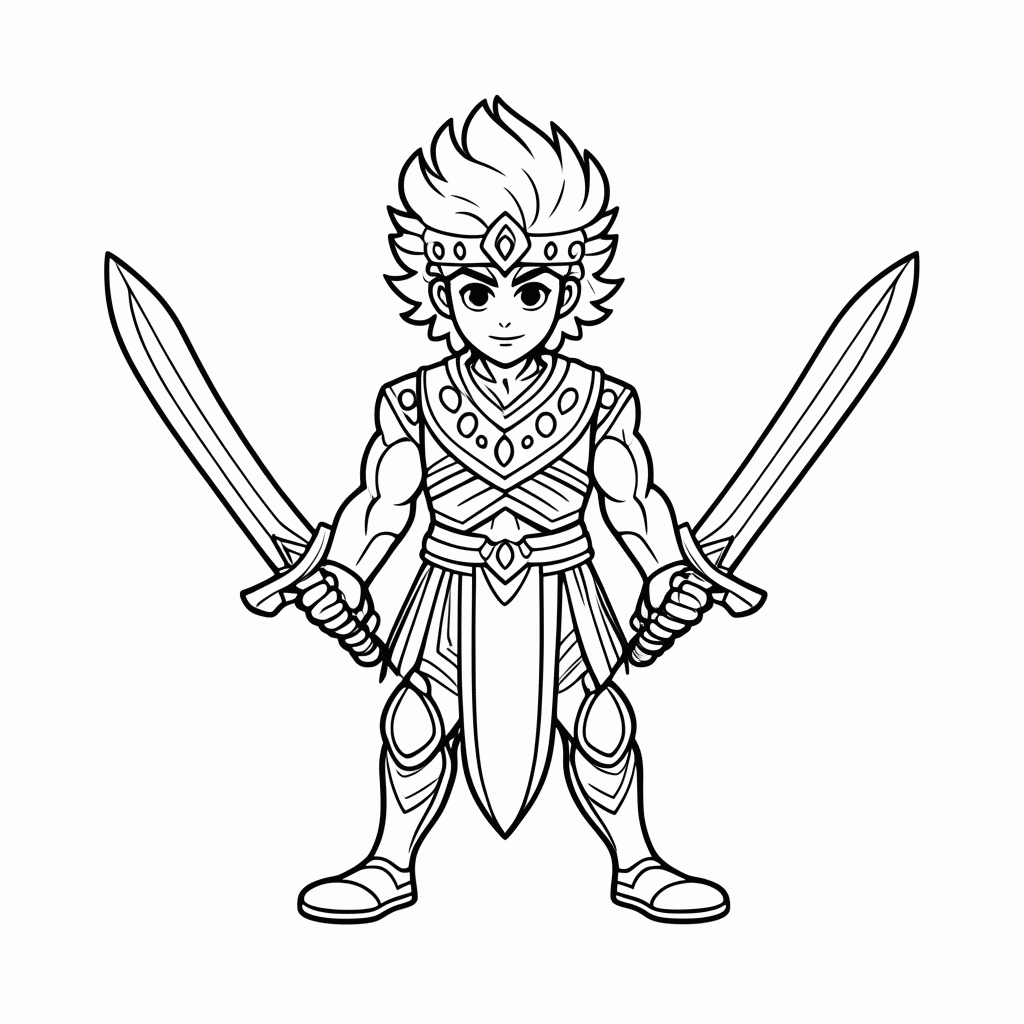 Desenho de Tengen Uzui para colorir e imprimir grátis em folha A4
