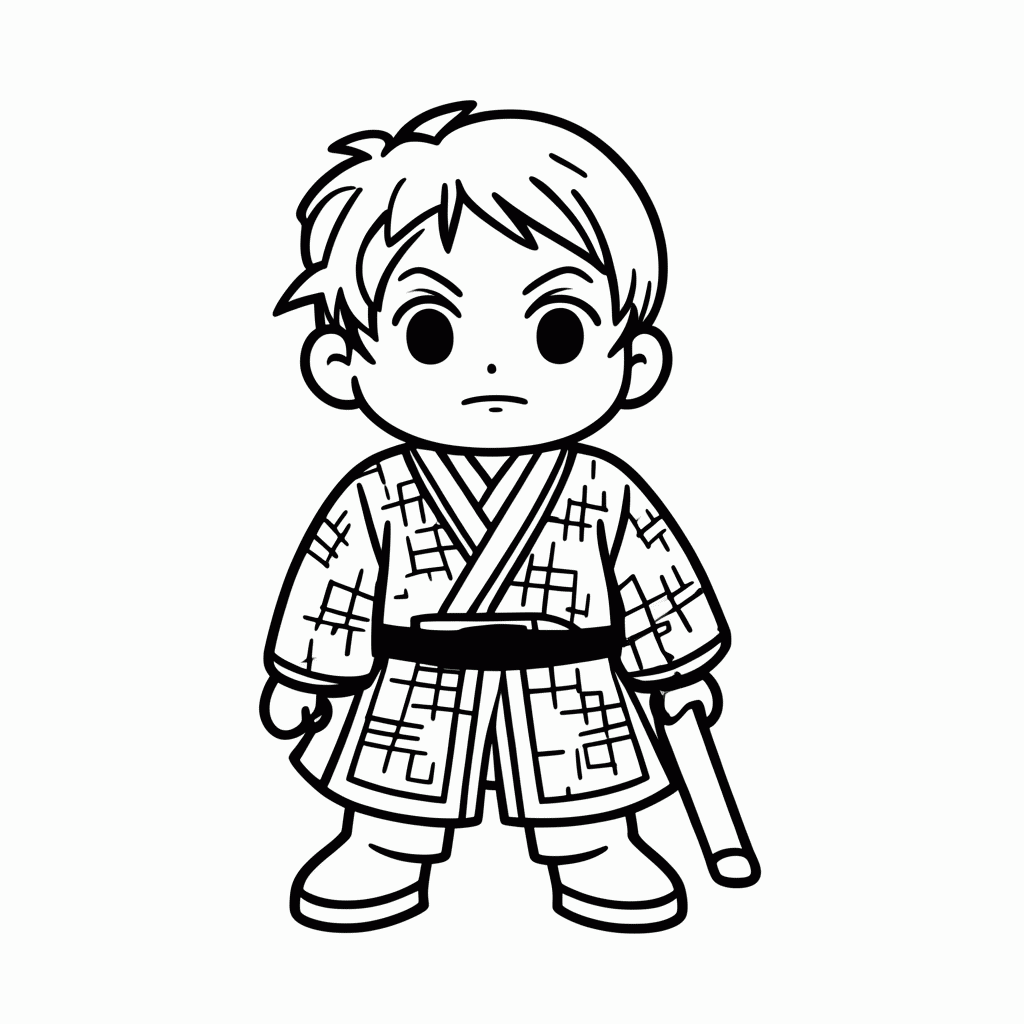 Desenho de Zenitsu Agatsuma para colorir e imprimir grátis em folha A4