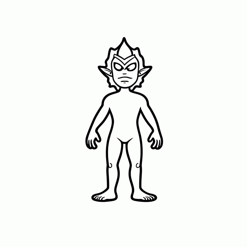 Desenho de Frieza Golden para colorir e imprimir grátis em folha A4