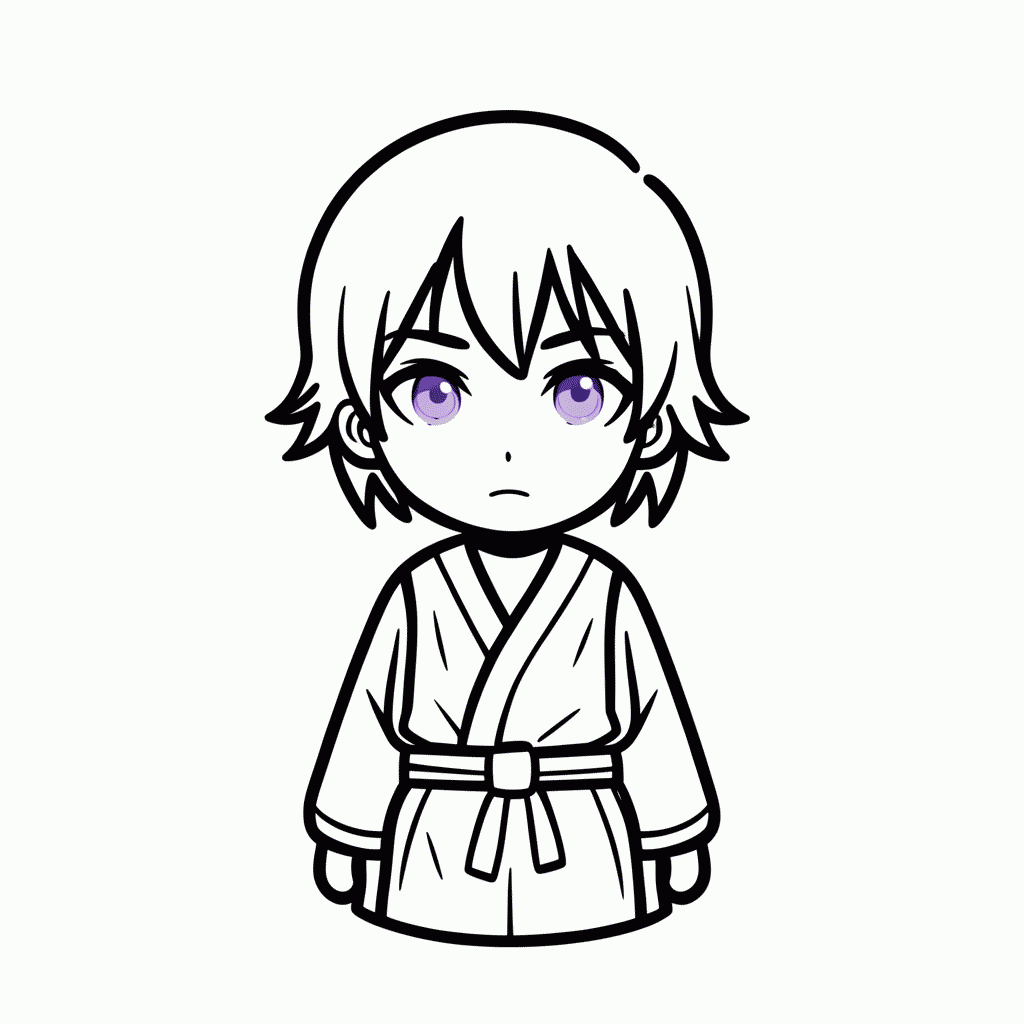 Desenho de Hinata Hyuga para colorir e imprimir grátis em folha A4