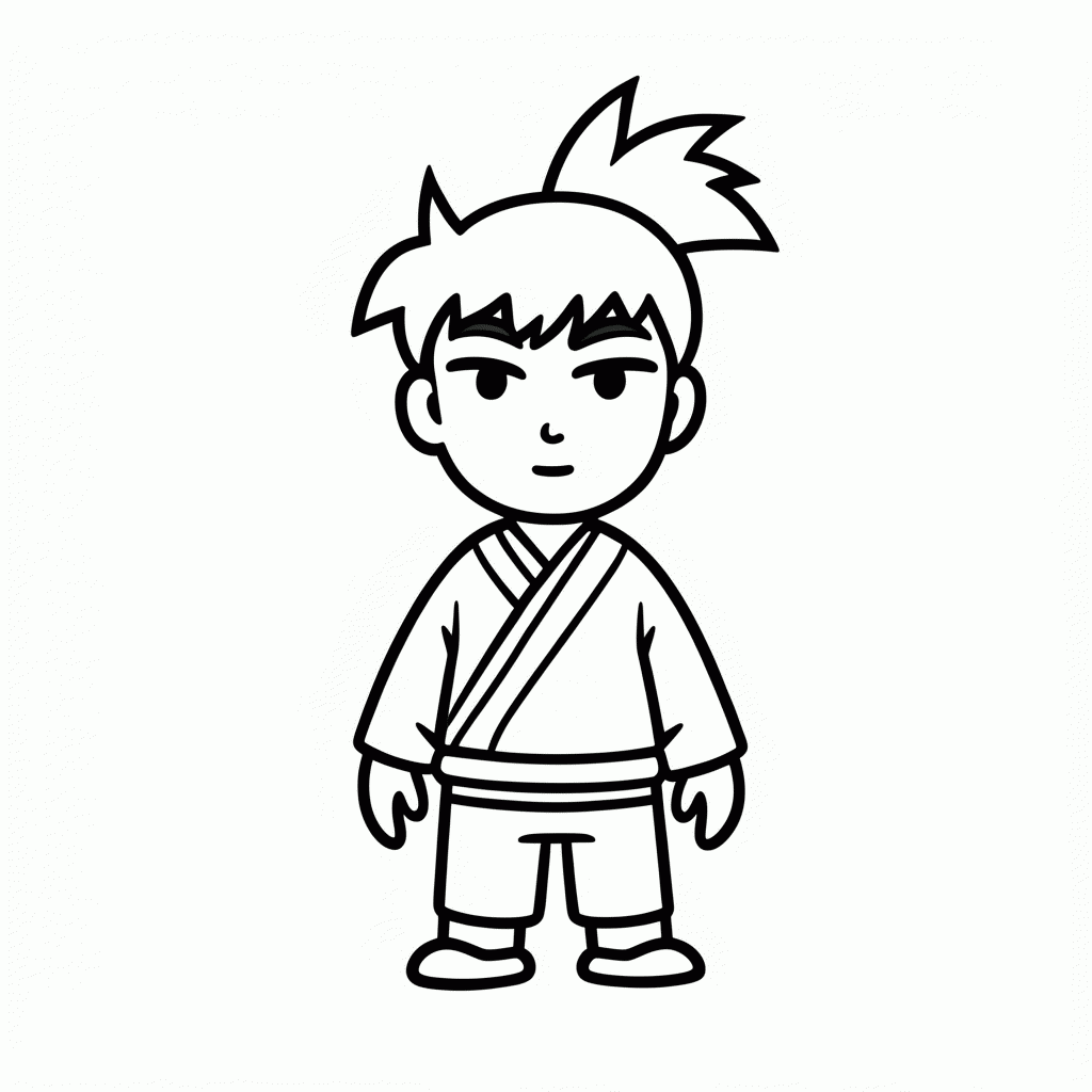 Desenho de Shikamaru Nara para colorir e imprimir grátis em folha A4