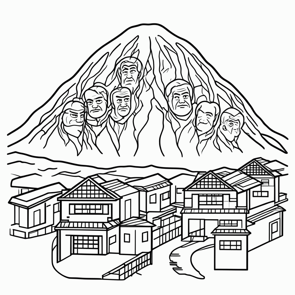 Desenho de Vila Da Folha para colorir e imprimir grátis em folha A4