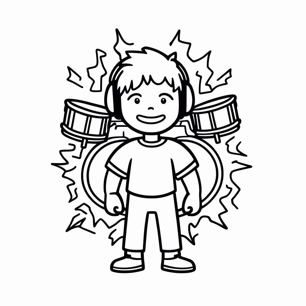 Desenho de Enel Deus para colorir e imprimir grátis em folha A4