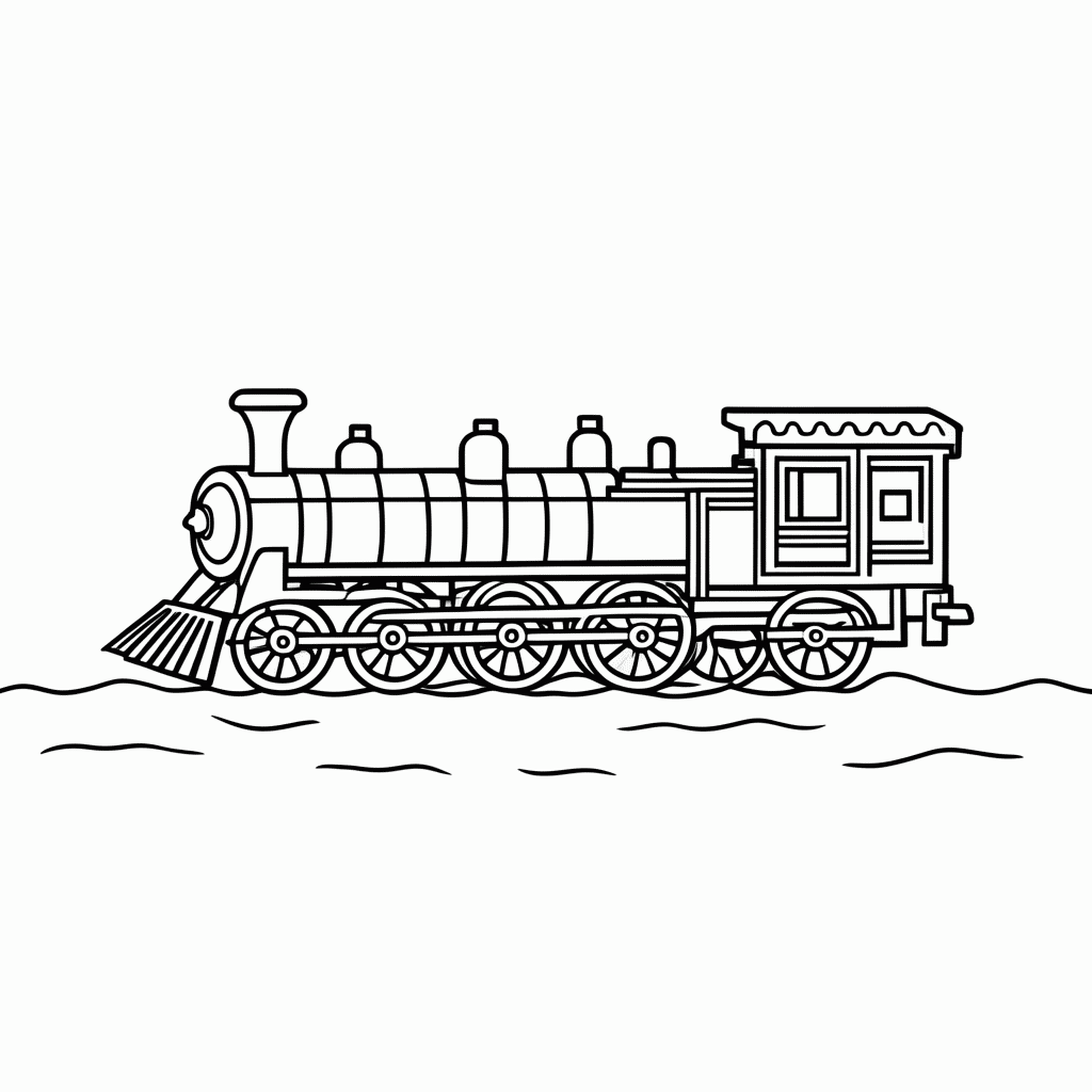 Desenho de Rocketman Trem para colorir e imprimir grátis em folha A4