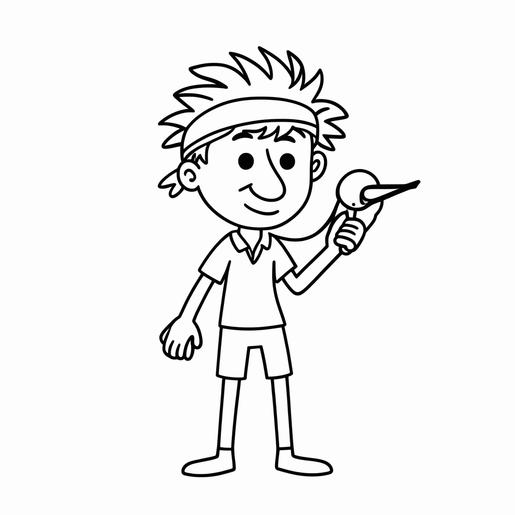 Desenho de Usopp Atirador para colorir e imprimir grátis em folha A4