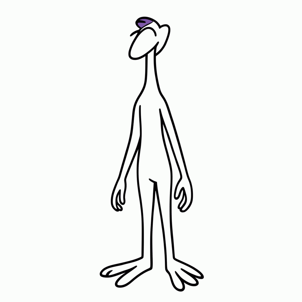 Desenho de Mewtwo para colorir e imprimir grátis em folha A4