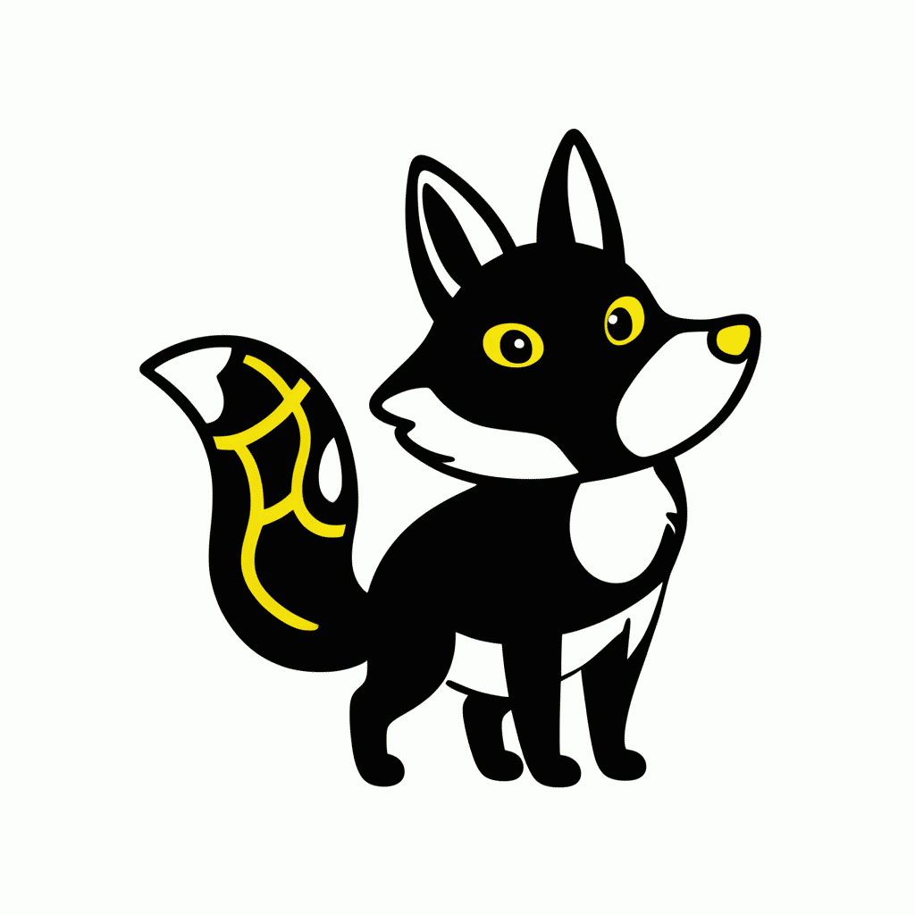 Desenho de Umbreon para colorir e imprimir grátis em folha A4