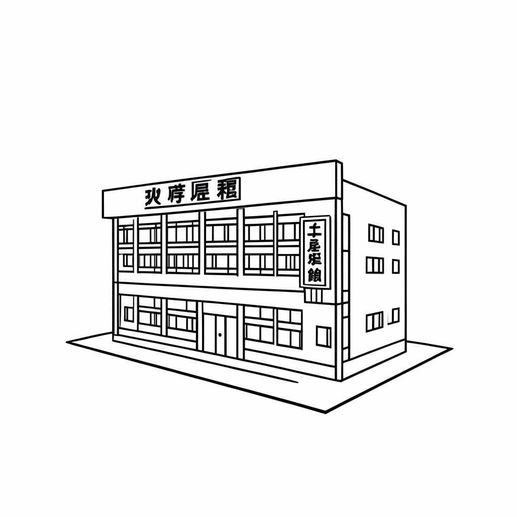 Desenho de Escola Juuban para colorir e imprimir grátis em folha A4
