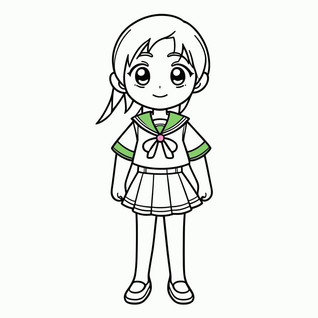 Desenho de Sailor Jupiter Makoto para colorir e imprimir grátis em folha A4