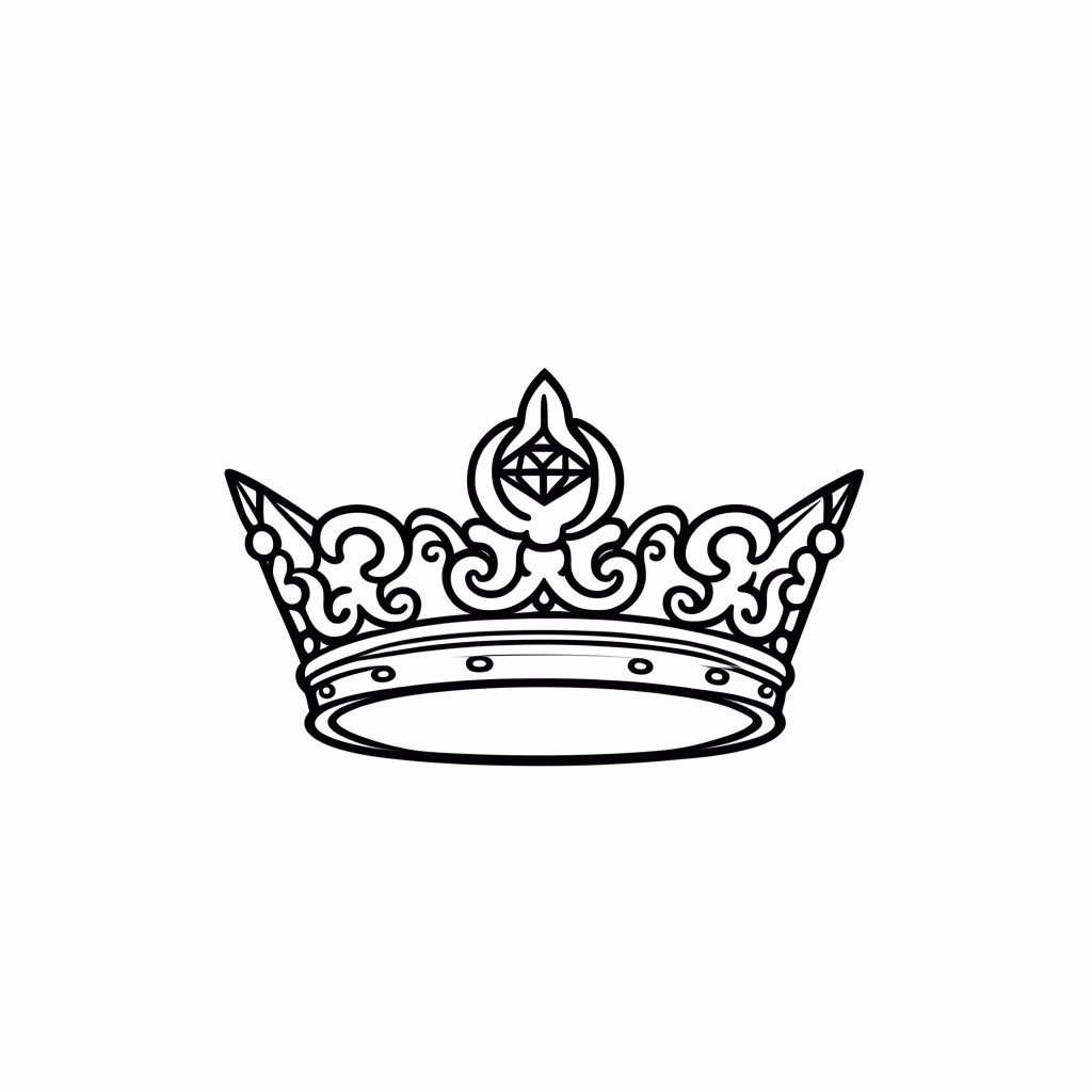 Desenho de Tiara Da Lua para colorir e imprimir grátis em folha A4