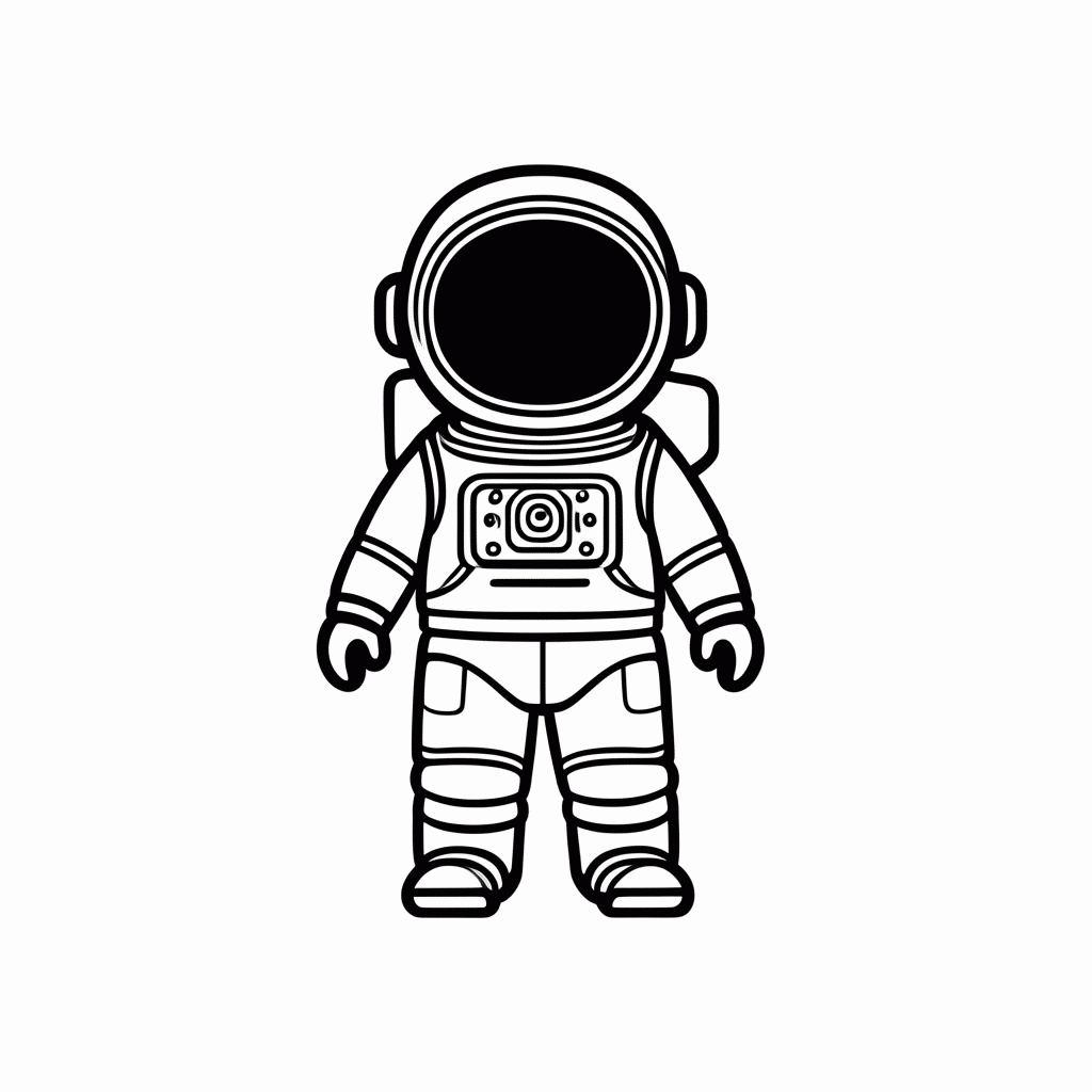 Desenho de Sonda Espacial Voyager para colorir e imprimir grátis em folha A4