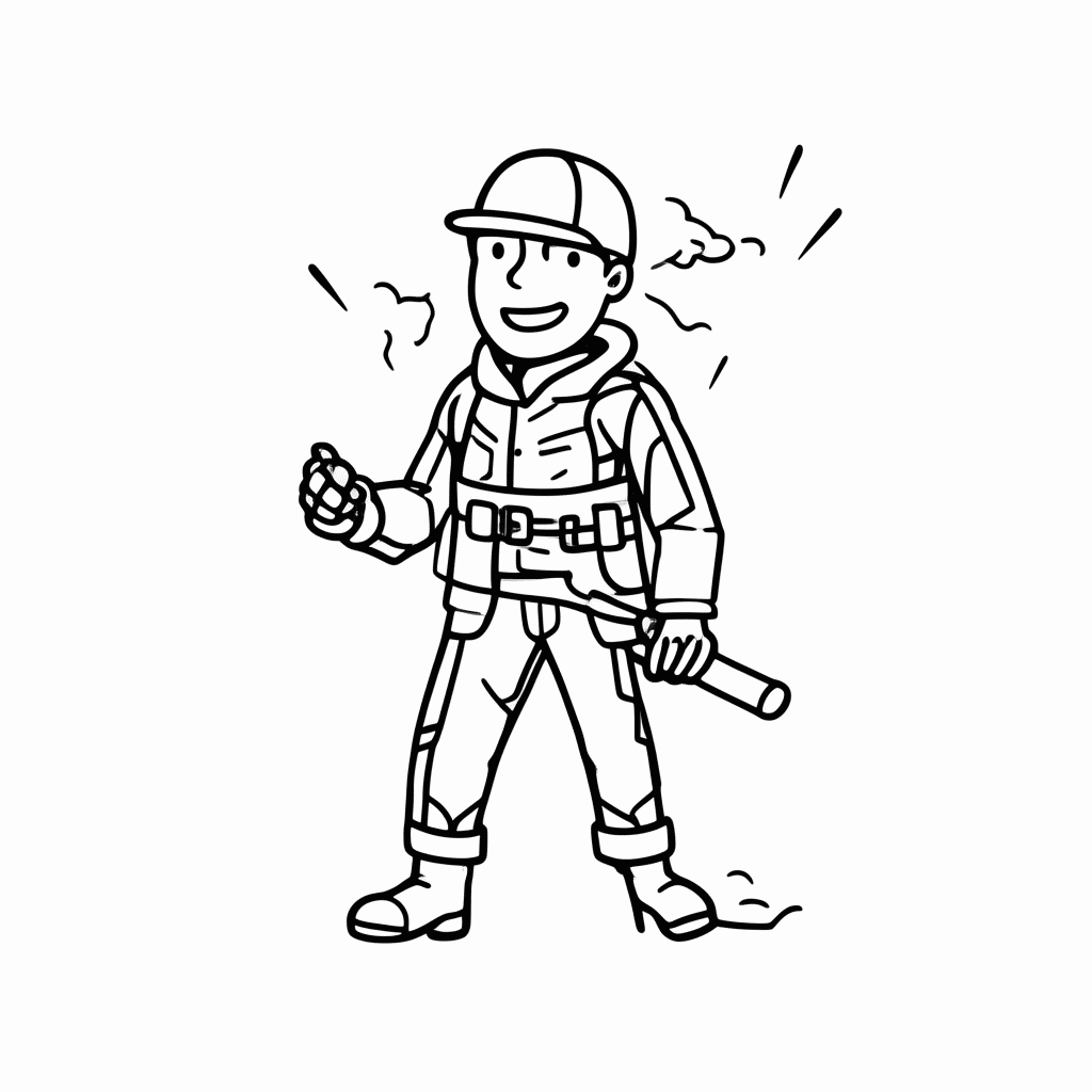 Desenho de Explorador Classico para colorir e imprimir grátis em folha A4