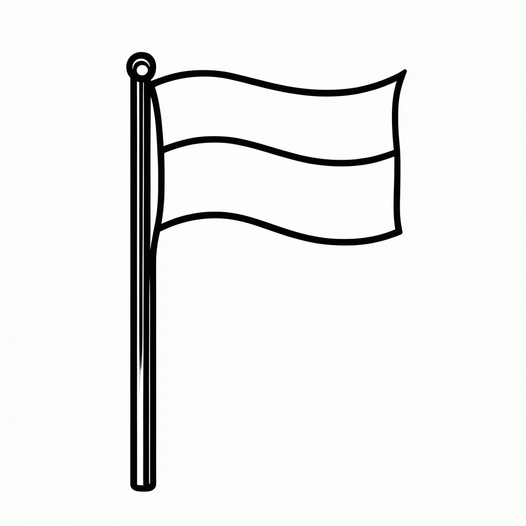 Desenho de Bandeira da Áustria para colorir e imprimir grátis em folha A4