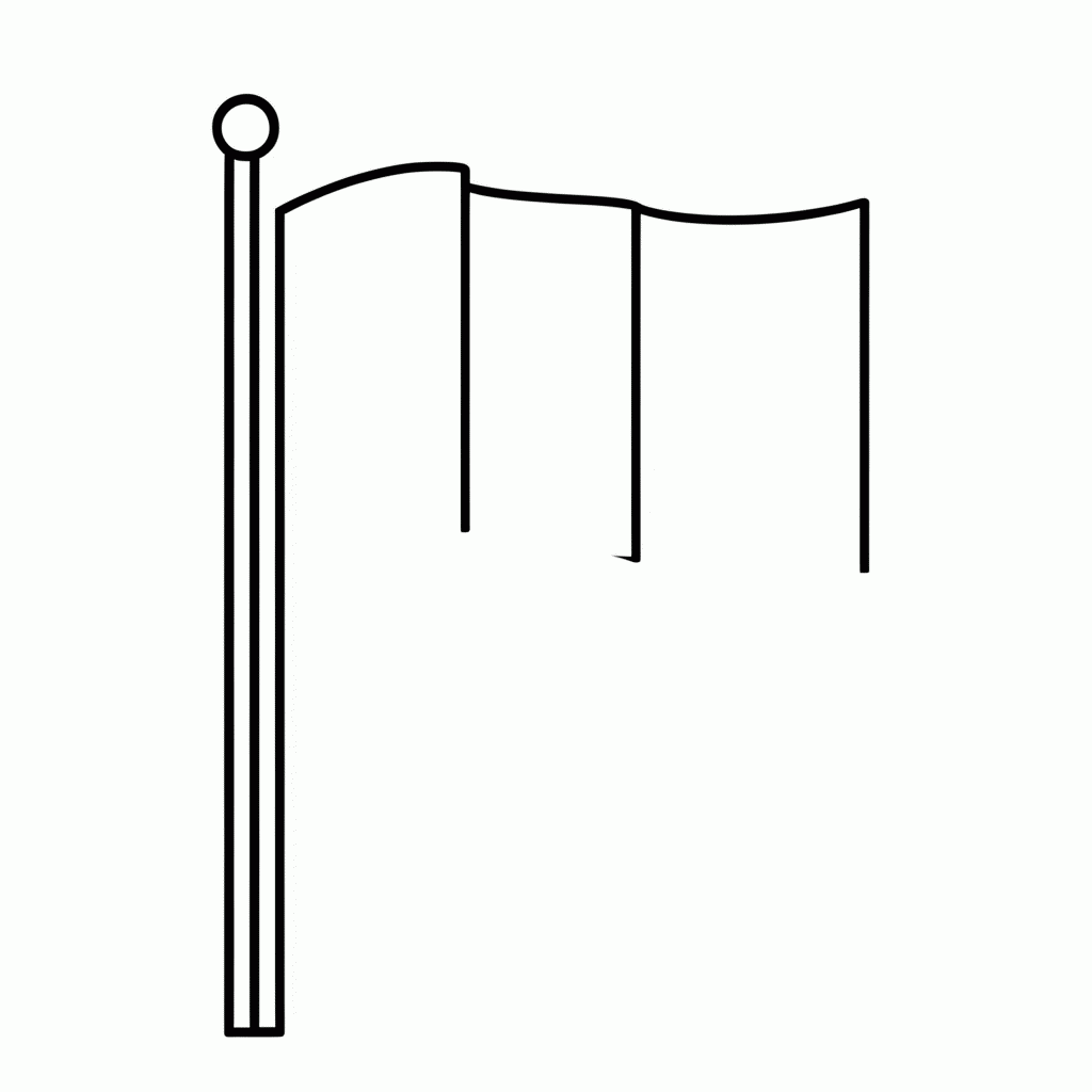 Desenho de Bandeira da Bélgica para colorir e imprimir grátis em folha A4