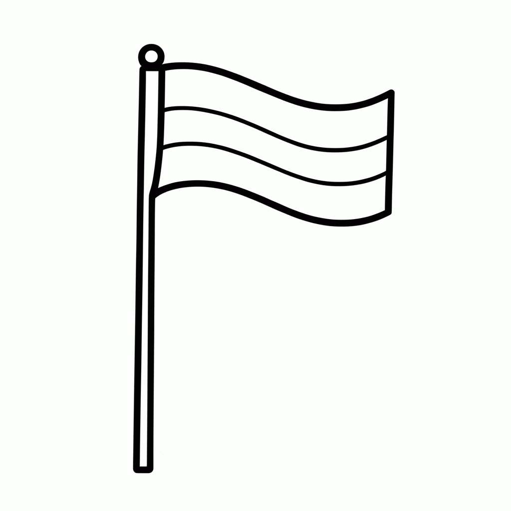 Desenho de Bandeira da Colômbia para colorir e imprimir grátis em folha A4