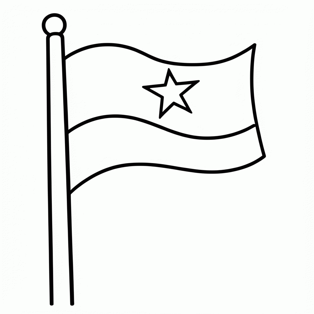 Desenho de Bandeira de Gana para colorir e imprimir grátis em folha A4