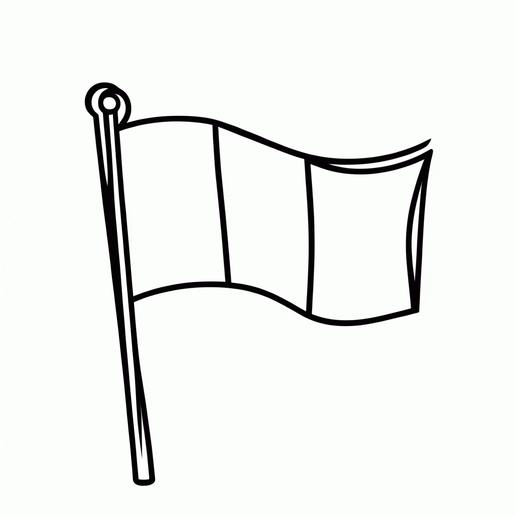 Desenho de Bandeira do(a) Nigeria para colorir e imprimir grátis em folha A4
