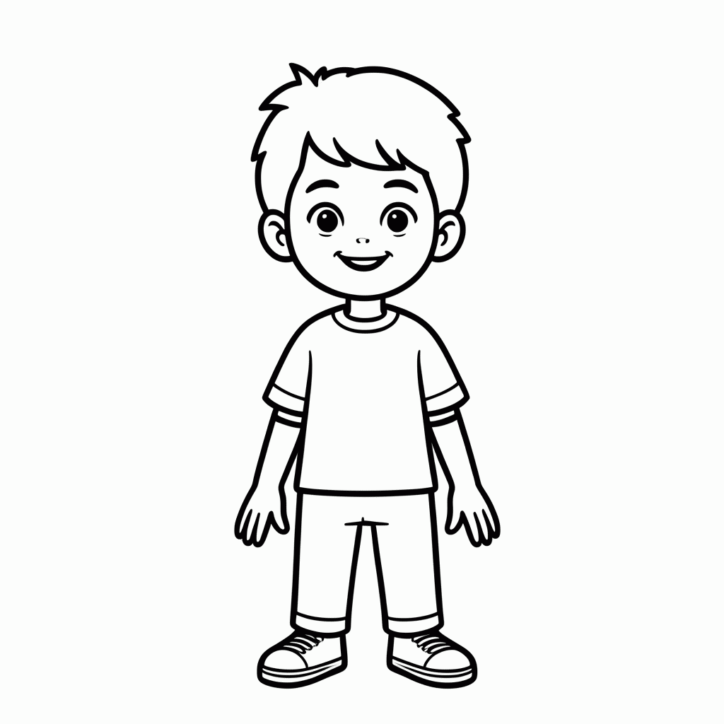 Desenho de Ken Namorado para colorir e imprimir grátis em folha A4
