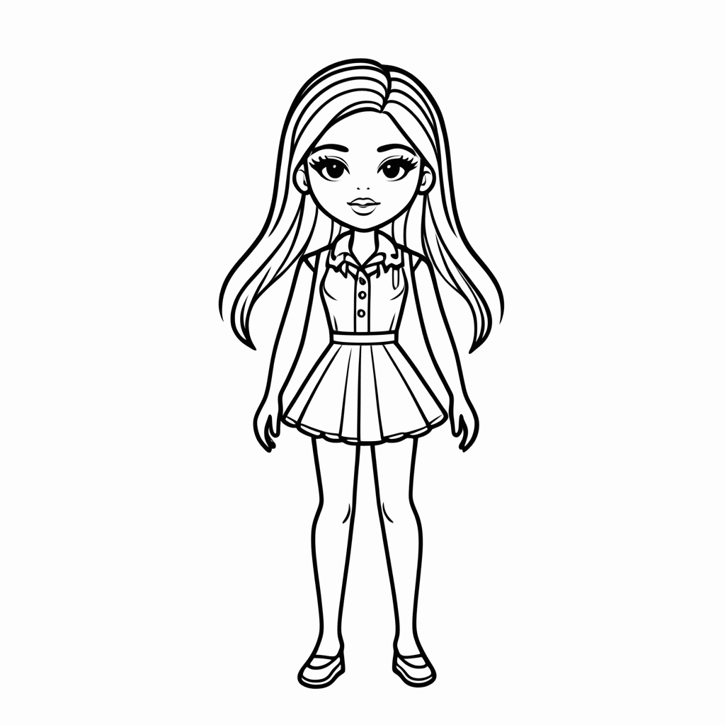 Desenho de Casa Dos Sonhos Barbie para colorir e imprimir grátis em folha A4