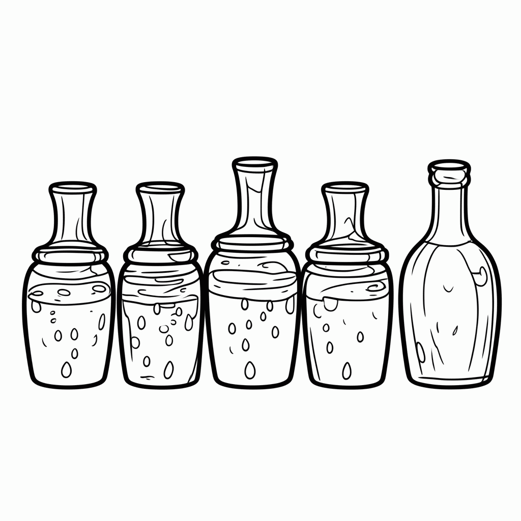 Desenho de Água em Vinho (Bodas de Caná) para colorir e imprimir grátis em folha A4