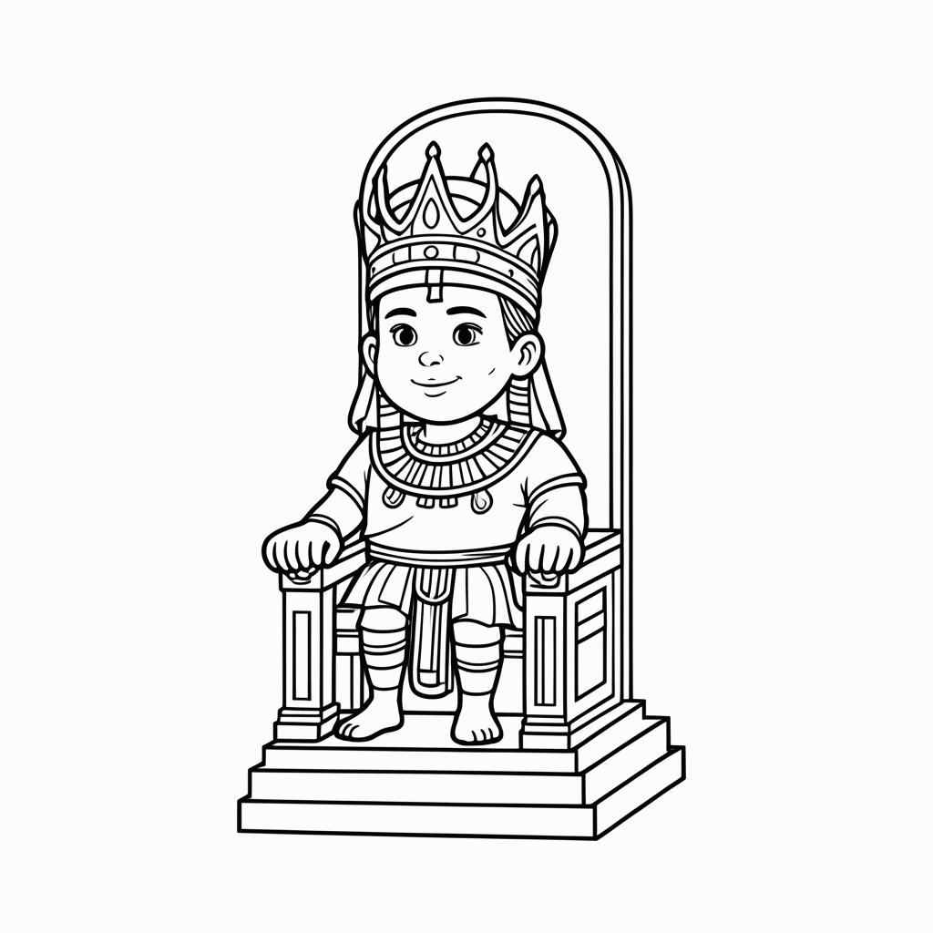 Desenho de José Governador do Egito para colorir e imprimir grátis em folha A4