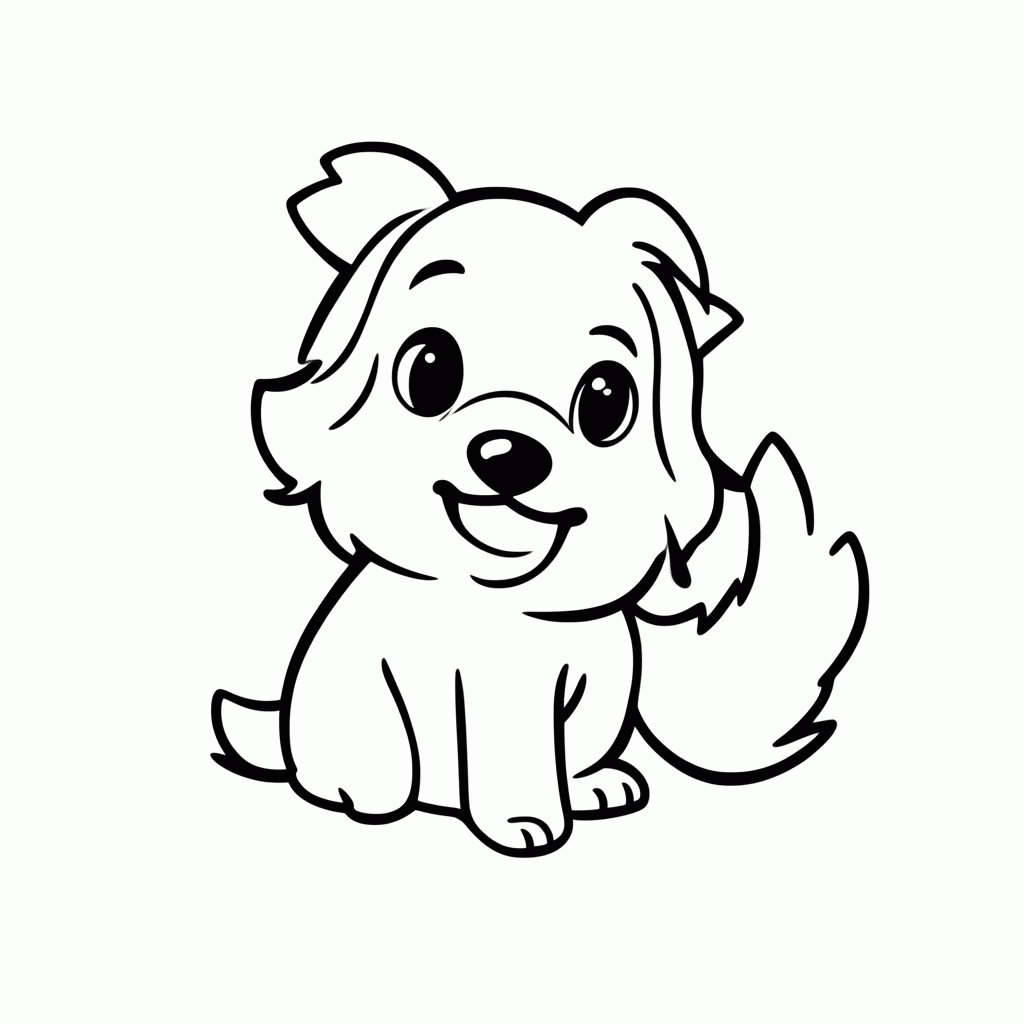 Desenho de Brasil — Lobo Guara para colorir e imprimir grátis em folha A4