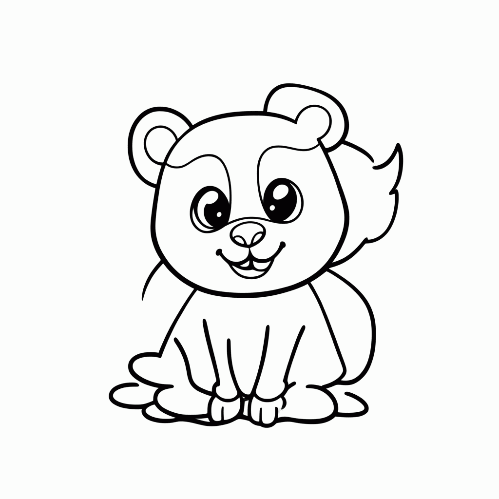 Desenho de Brasil — Onca Pintada para colorir e imprimir grátis em folha A4