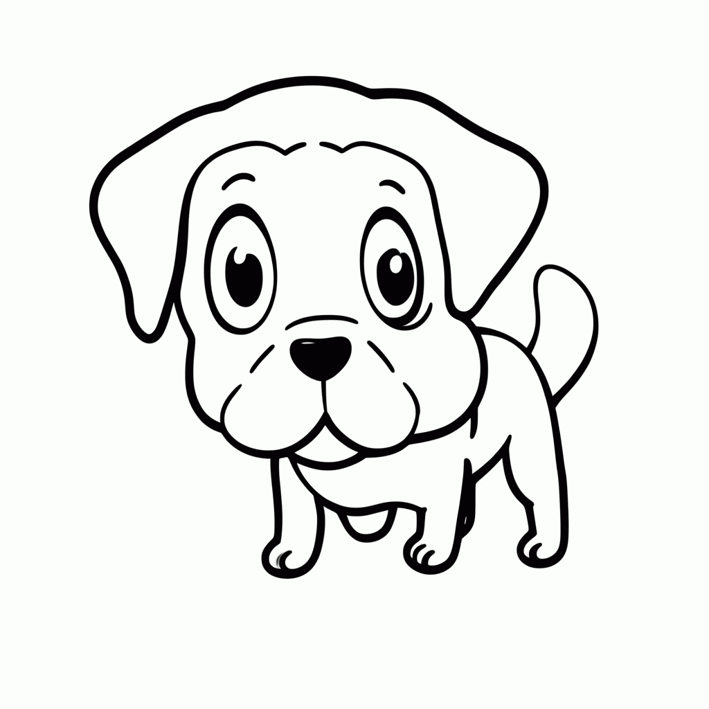 Desenho de Bluey Com Balao para colorir e imprimir grátis em folha A4