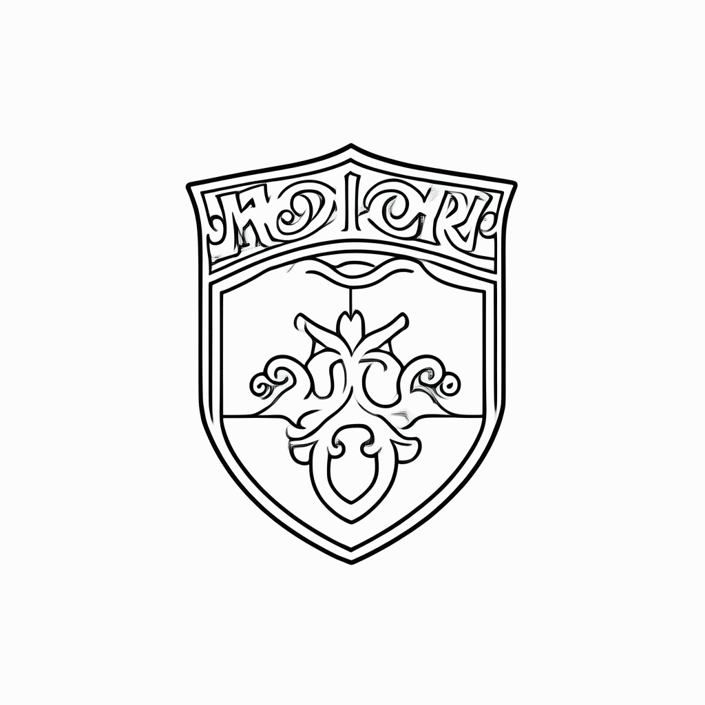 Desenho de Escudo Templario Cruz para colorir e imprimir grátis em folha A4