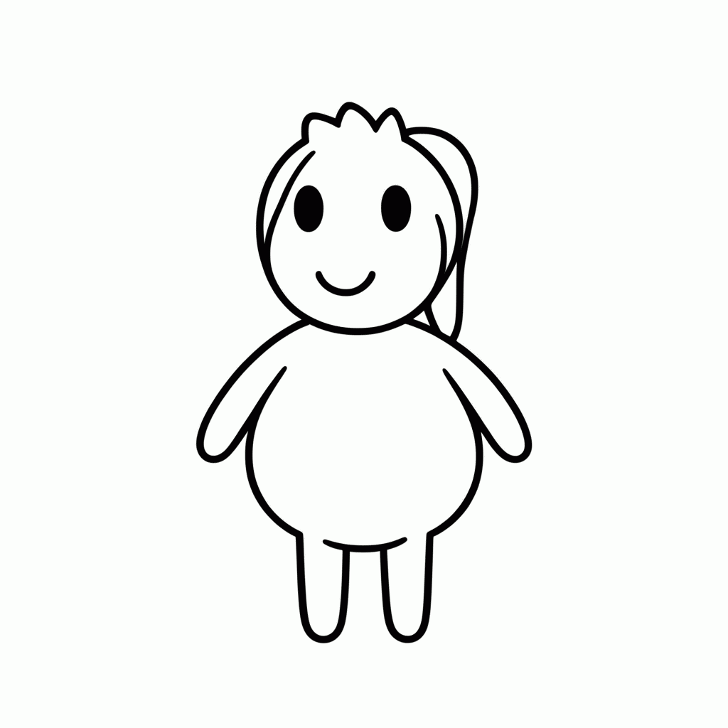 Desenho de Shelly Personagem Rosa para colorir e imprimir grátis em folha A4