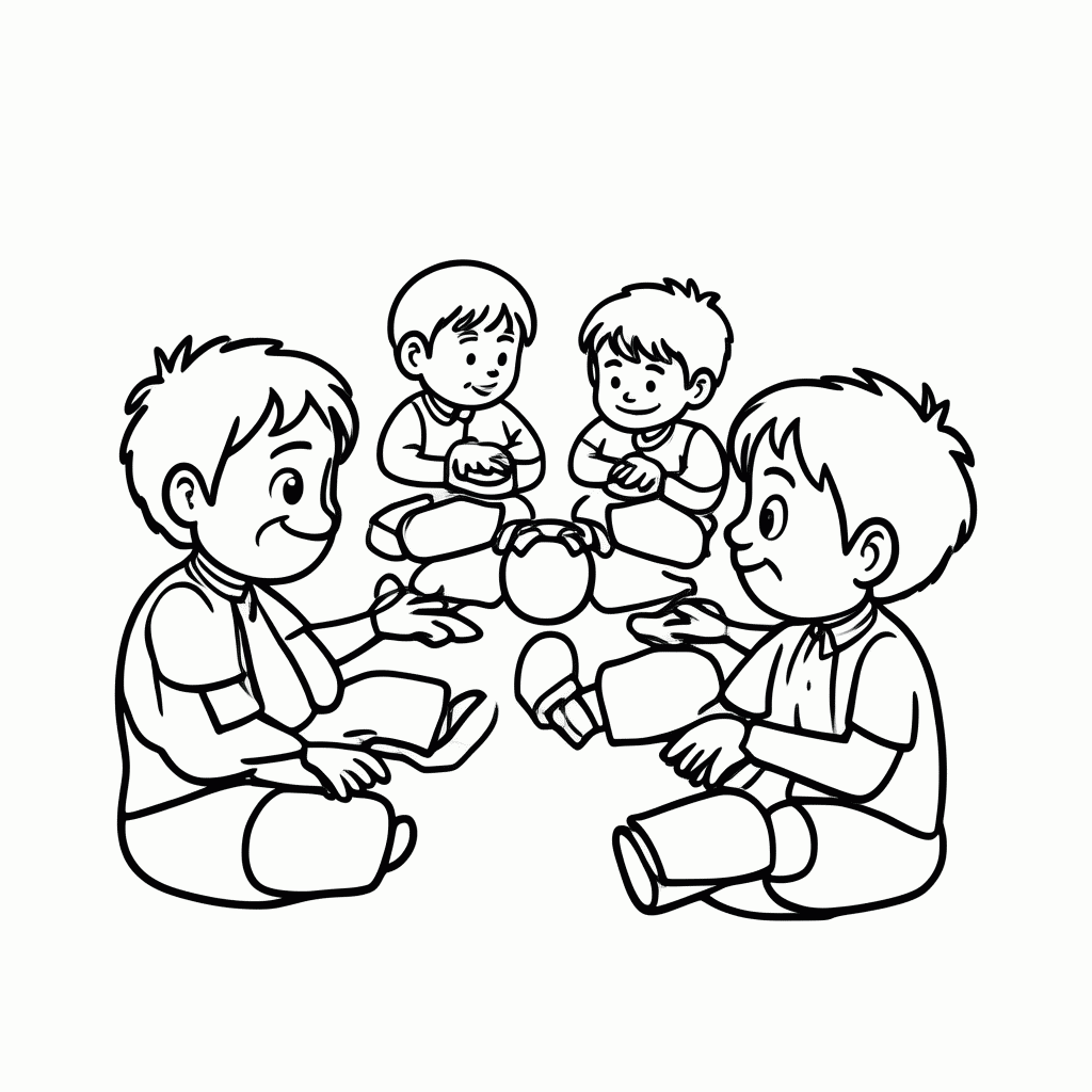 Desenho de Batata Quente para colorir e imprimir grátis em folha A4