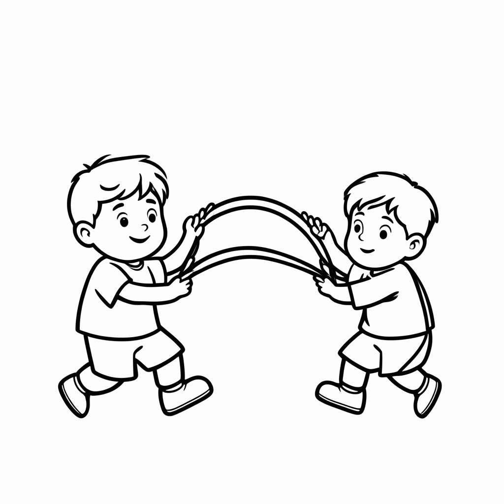 Desenho de Elastico para colorir e imprimir grátis em folha A4