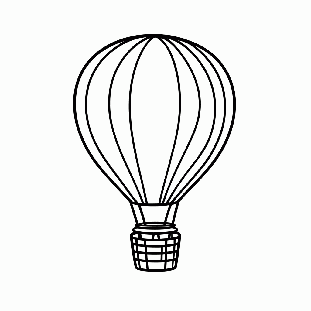 Desenho de Soltar Balao para colorir e imprimir grátis em folha A4